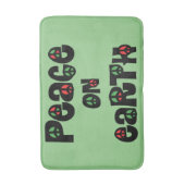 Vrede op aarde kerstmis badmat (Voorkant Verticaal)