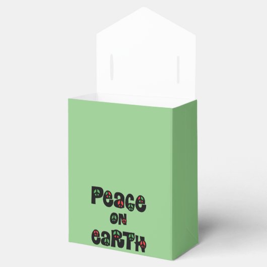 Vrede op aarde kerstmis bedankdoosjes (Geopend)