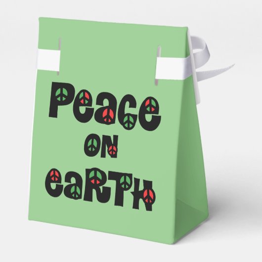 Vrede op aarde kerstmis bedankdoosjes (Achterkant)