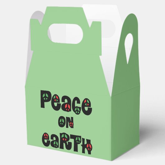 Vrede op aarde kerstmis bedankdoosjes (Geopend)