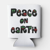 Vrede op aarde kerstmis blikjeskoeler (Achterkant)