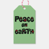 Vrede op aarde kerstmis cadeaulabel (Voorkant)