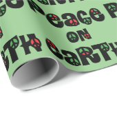 Vrede op aarde kerstmis cadeaupapier (Rol Hoek)