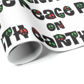 Vrede op aarde kerstmis cadeaupapier (Rol Hoek)