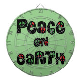 Vrede op aarde kerstmis dartbord (Voorkant)
