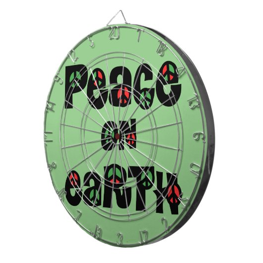 Vrede op aarde kerstmis dartbord (Voorkant Rechts)