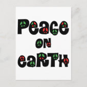 Vrede op aarde kerstmis feestdagenkaart (Voorkant)