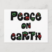 Vrede op aarde kerstmis feestdagenkaart (Voorkant)