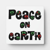 Vrede op aarde kerstmis fotoplaat (Voorkant)