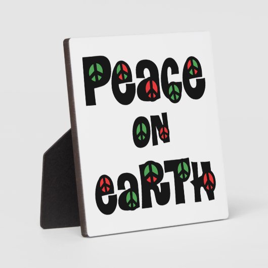 Vrede op aarde kerstmis fotoplaat (Voorkant)