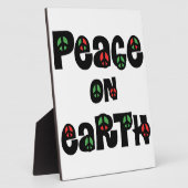 Vrede op aarde kerstmis fotoplaat (Zijkant)