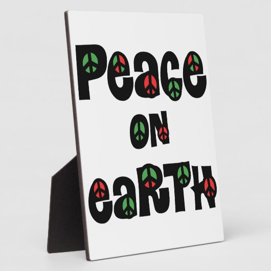 Vrede op aarde kerstmis fotoplaat (Zijkant)