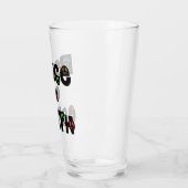 Vrede op aarde kerstmis glas (Links)