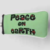 Vrede op aarde kerstmis golfheadcover (Voorkant)