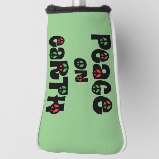 Vrede op aarde kerstmis golfheadcover (Draai 90)