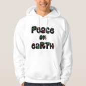 Vrede op aarde kerstmis hoodie (Voorkant)