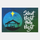 Vrede op aarde kerstmis inpakpapier vel (Voorkant 2)