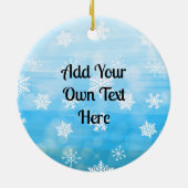 Vrede op aarde | Kerstmis Keramisch Ornament (Achterkant)