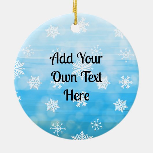 Vrede op aarde | Kerstmis Keramisch Ornament (Achterkant)