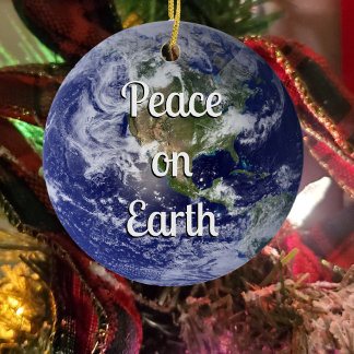 Vrede op aarde | Kerstmis Keramisch Ornament