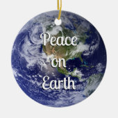 Vrede op aarde | Kerstmis Keramisch Ornament (Voorkant)