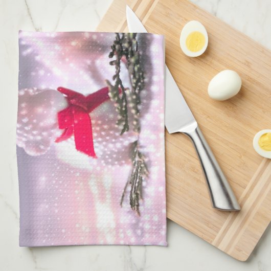 Vrede op aarde Kerstmis Keuken Handdoeken (Quarter Fold)