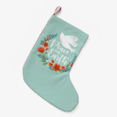 Vrede op Aarde kerstmis Kleine Kerstsok (Voorkant (Hangend))