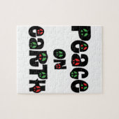 Vrede op aarde kerstmis legpuzzel (Horizontaal)