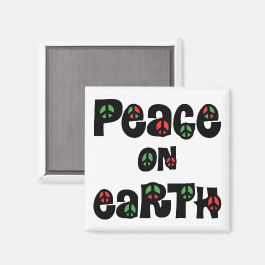 Vrede op aarde kerstmis magneet (Voorkant / Achterkant)