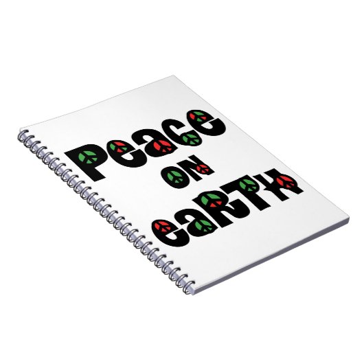 Vrede op aarde kerstmis notitieboek (Rechterzijde)