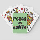 Vrede op aarde kerstmis pokerkaarten (Achterkant)