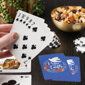 Vrede op Aarde kerstmis Pokerkaarten (Insitu)