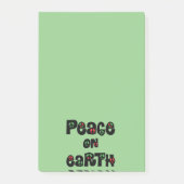 Vrede op aarde kerstmis post-it® notes (Voorkant)
