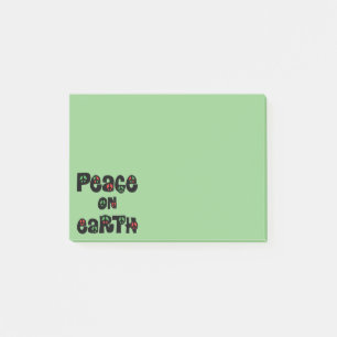 Vrede op aarde kerstmis post-it® notes