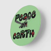 Vrede op aarde kerstmis ronde klok (Hoek)