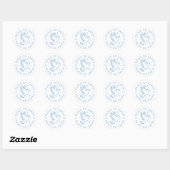 Vrede op aarde Kerstmis Ronde Sticker (Vel)