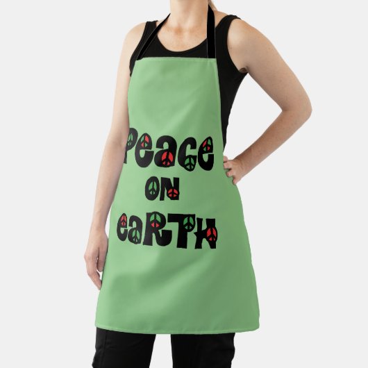 Vrede op aarde kerstmis schort (Insitu)