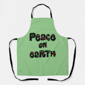 Vrede op aarde kerstmis schort (Voorkant)