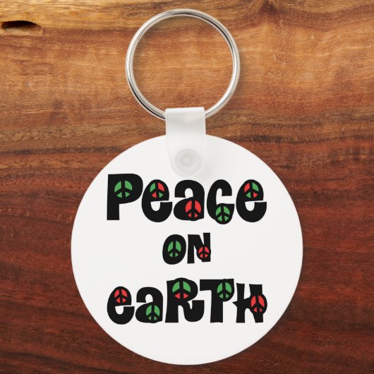 Vrede op aarde kerstmis sleutelhanger (Voorkant)