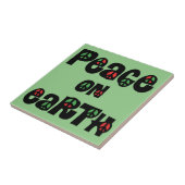 Vrede op aarde kerstmis tegeltje (Zijkant)