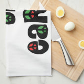 Vrede op aarde kerstmis theedoek (Quarter Fold)