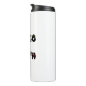 Vrede op aarde kerstmis thermosbeker (Geroteerd rechts)