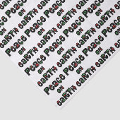 Vrede op aarde kerstmis tissuepapier (Detail)