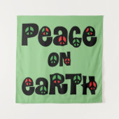 Vrede op aarde kerstmis wandkleed (Voorkant)