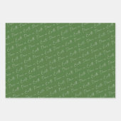 Vrede op aarde kerstpatronen inpakpapier vel (Voorkant)