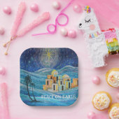 Vrede op aarde Kerstster van Bethlehem Napkins Papieren Bordje (Feest)