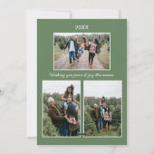 Vrede op Aarde Kerstvakantie Custom Photo Feestdagenkaart (Achterkant)