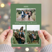 Vrede op Aarde Kerstvakantie Custom Photo Feestdagenkaart