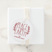 Vrede op aarde Kerstvakantie gepersonaliseerd Bedankjes Labels (In situ)