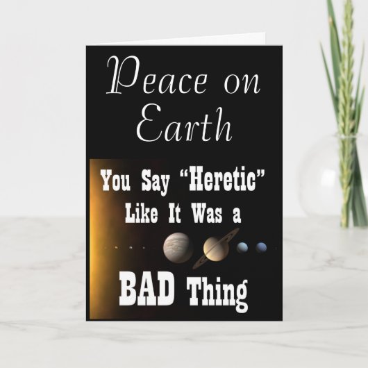 Vrede op Aarde ketterse kaart (Voorkant)